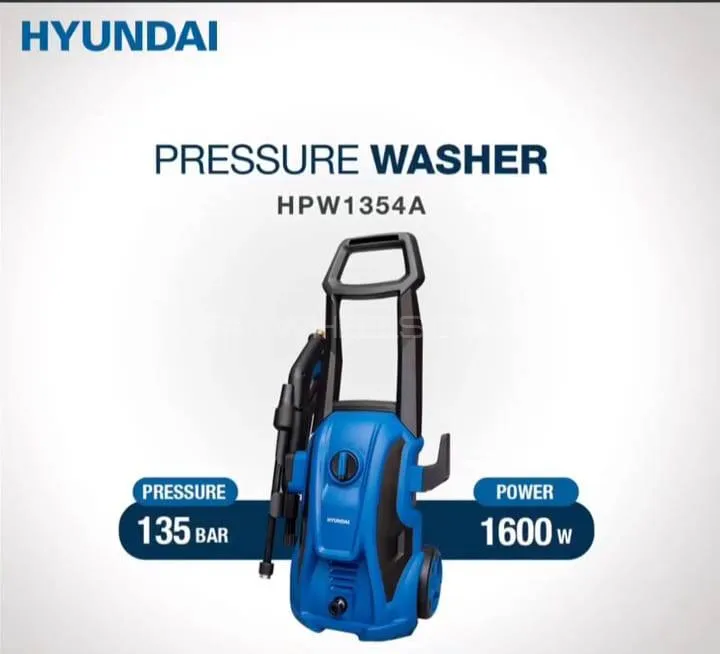 hyundia high pursuere car washer 1600 watts and 130 bar Image-1