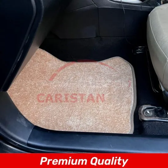 Premium Custom Fit Carpet Mats Available In Black & Beige Color Image-1