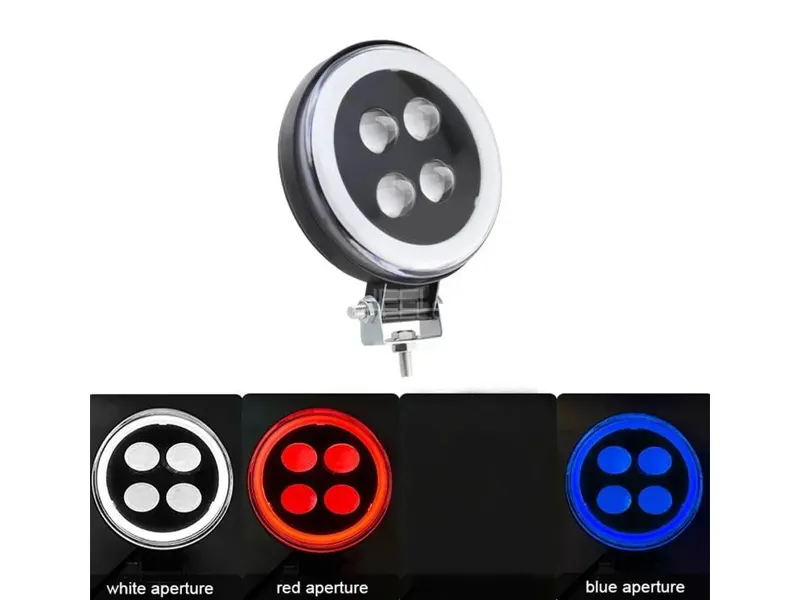Universal LED Work Light Bar Round Angel Eye Halo Ring Slim Auxiliary Spotlights For Car 1Pc Image-1