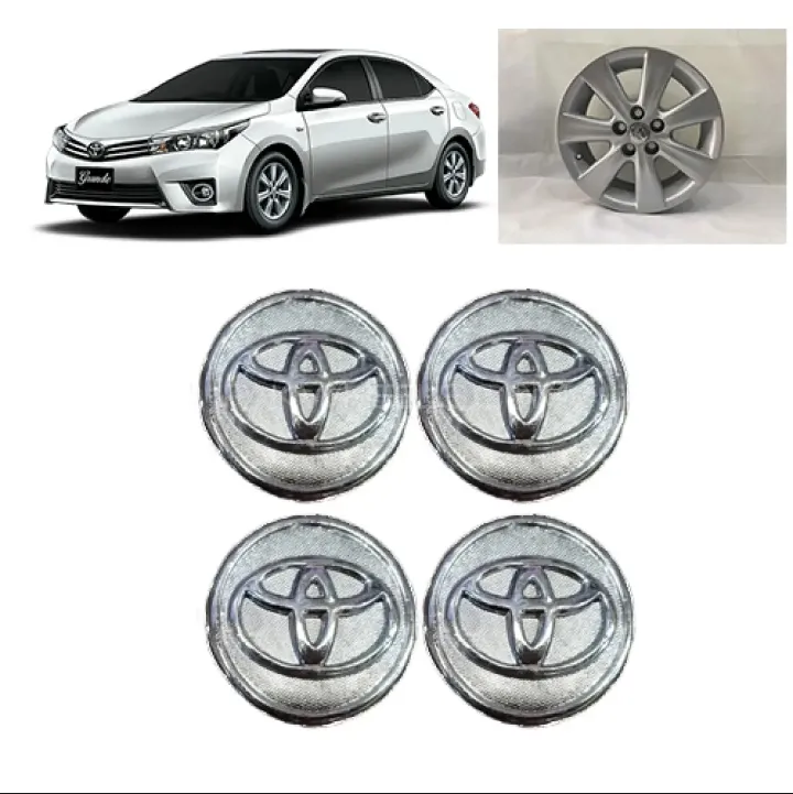 Toyota Corolla Alloy Rims Center Caps For Genuine Alloy Rims Image-1