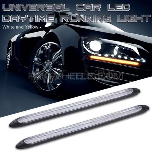 Universal DRL LED Headlight Strip 14-inch Light Daytime Running Turn Signal Lamp 2 Pcs Set Universal DRL LED Headlight Strip 14-inch Light Daytime Running Turn Signal Lamp 2 Pcs Set Image-7