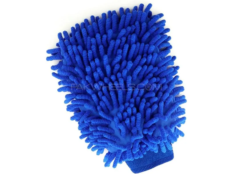 Car Washing Noodle Glove Car Wash Detailing Shampoo Wash Mitt-Blue Image-1