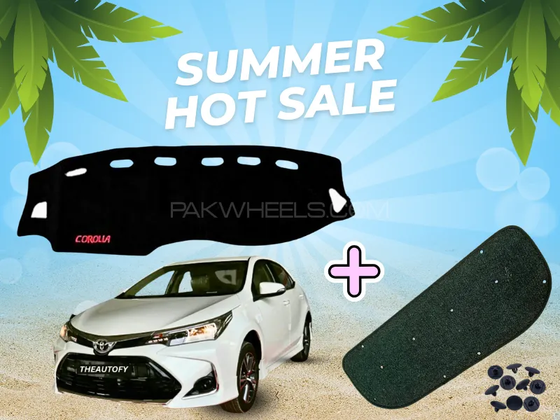Toyota Corolla X | Summer Deal | Bonnet Insulator with Carpet Dashboard Mat Cover | Corolla X Image-1