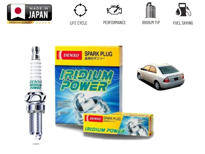 Toyota Corolla X Denso Iridium Spark Plugs - 4 Pieces​ Made in Japan Image-1