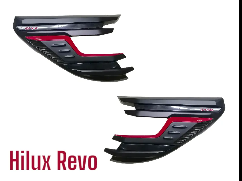 Toyota Hilux Revo | Head Light Covers | Black Covers | Hilux Revo Image-1