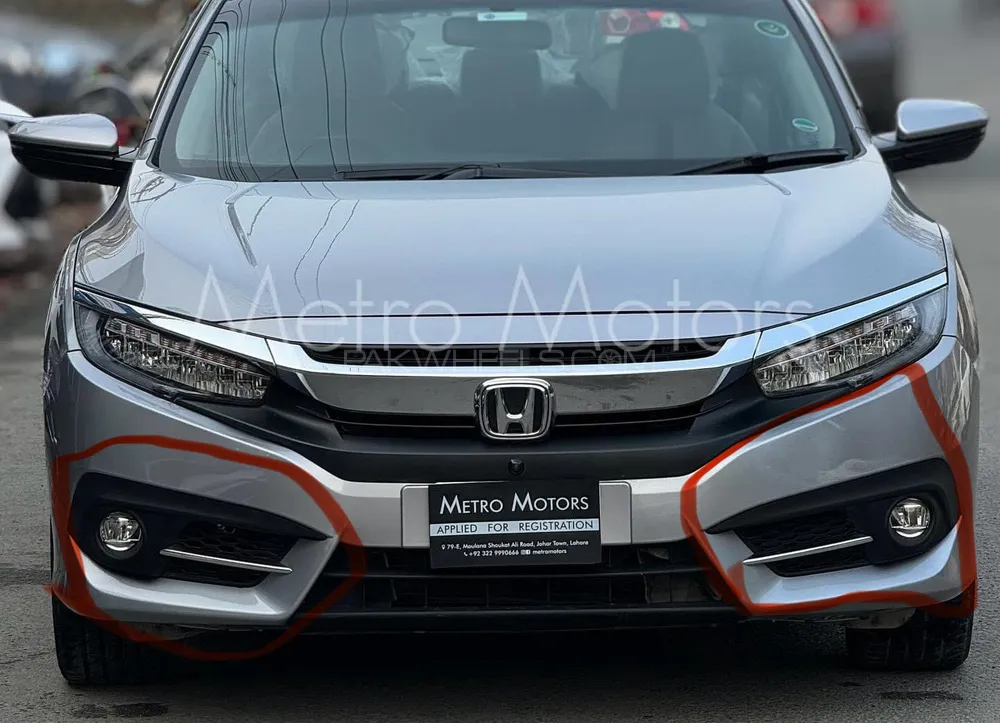 Honda Civic X |Model 2019-22| FogLamp Covers With Chrome Image-1