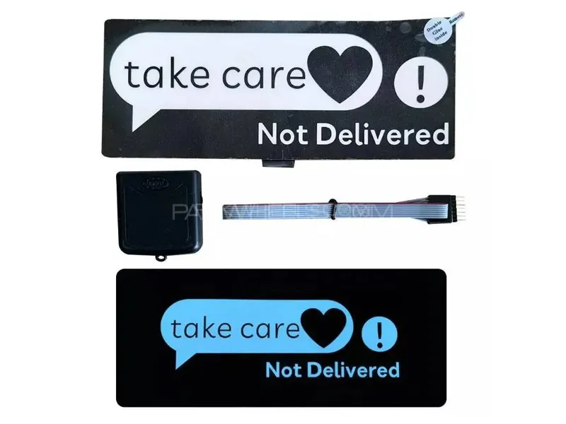 Take Care Not Delivered LED Car Window Sticker Windshield Electric Safety Decal Decoration Sticker 1 Image-1