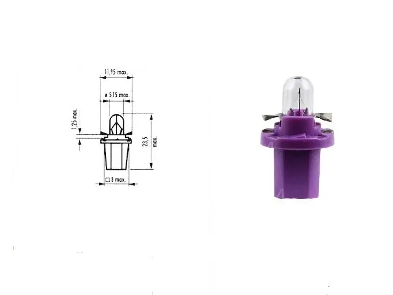 4Pc For Interior Dashboard Meter Ac Button Bulbs  Image-1