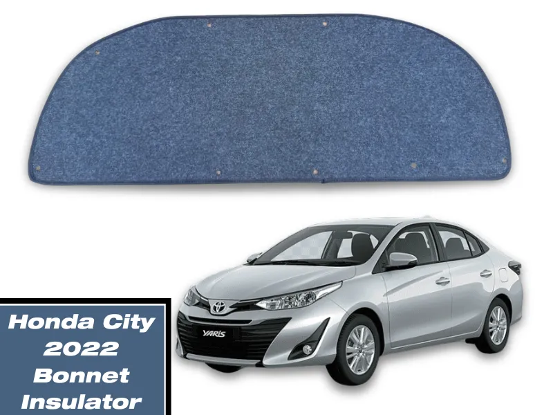 Bonnet Insulator with Clips for Toyota Yaris| Toyota Yaris Bonnet Cover | Bonnet Insulator