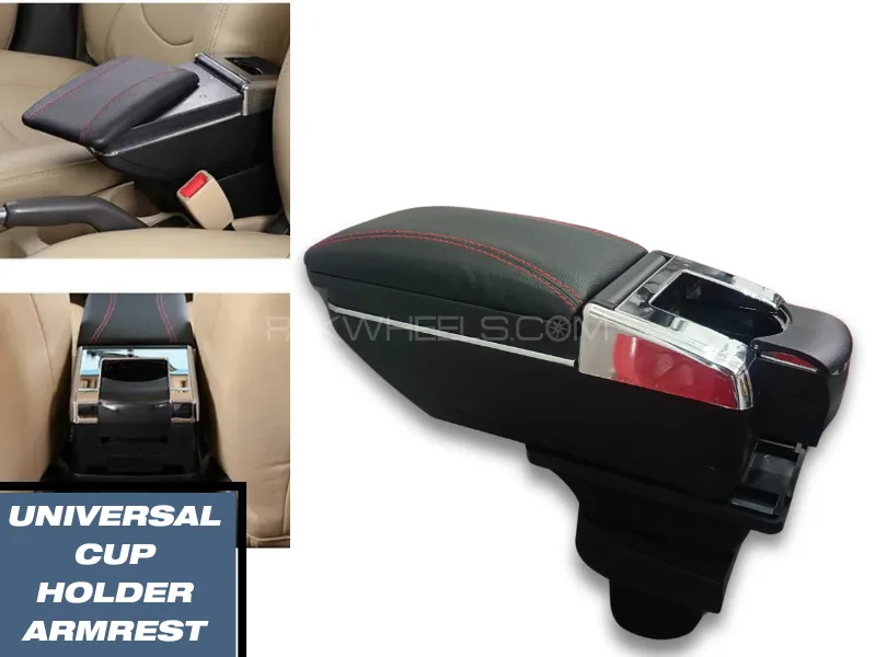 Universal Armrest Box  Storage Box Cup Holder | Interior Dedicated Retrofit Car Accessories Image-1