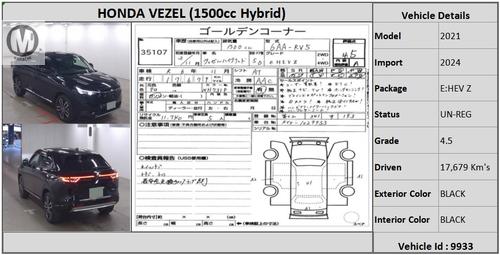 Used Honda Vezel 2021