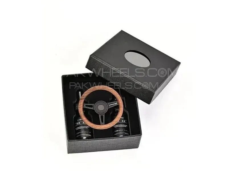 Mini Steering Wheel Car perfume Long lasting Fragrance For AC Grill Circle Shape Air Condition Image-1