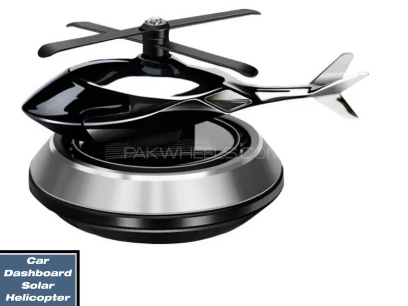 Car Helicopter Solar Rotating Perfume Diffuser Car Fragrance | Decoration Car Air Freshener Image-1