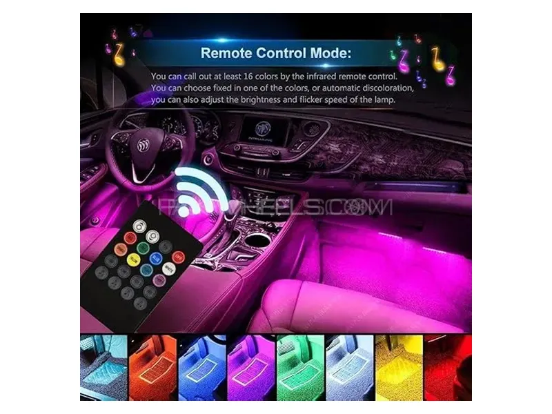 Car Music Light Atmosphere Lamp 4pcs Image-1