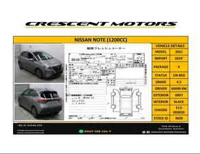 Nissan Note 2021 for Sale