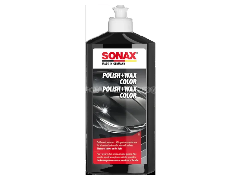 SONAX Polish And Wax Color Black 500ml Image-1