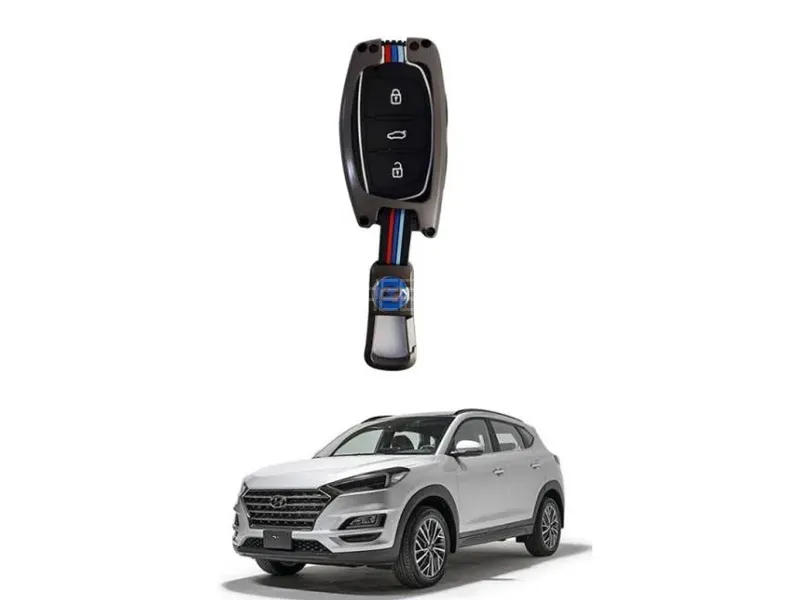 Hyundai Tucson Key Cover With Metal Shell Image-1
