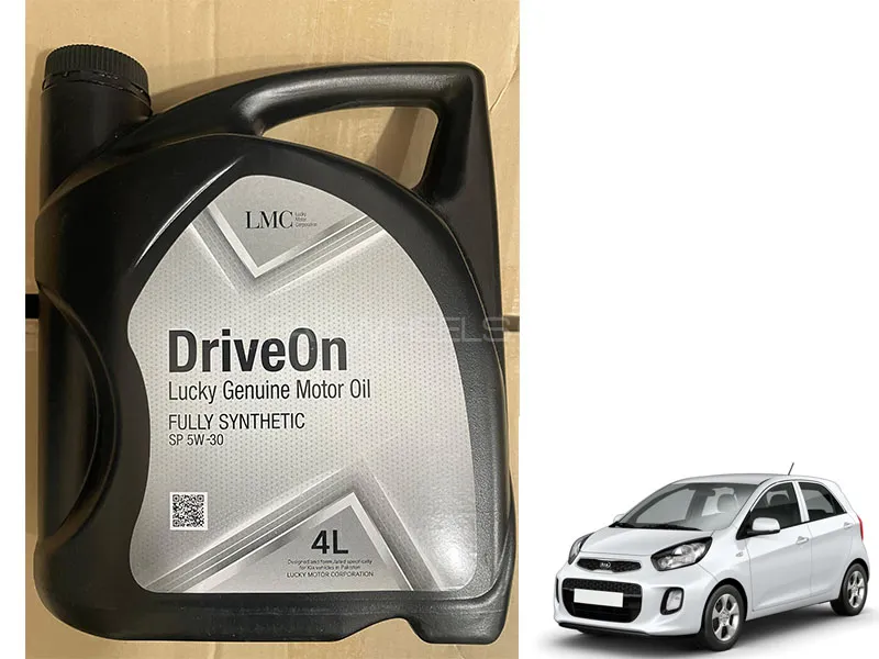 Kia Picanto 2019 to 2024 Genuine DriveOn Fully Synthetic SP 5w 30 Engine Motor Oil 4 litre Image-1