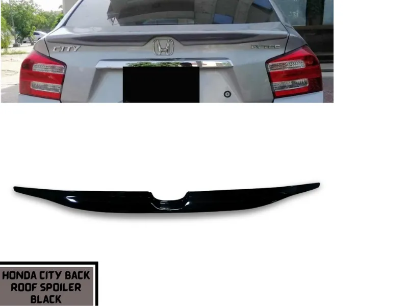 Premium Quality Fiber Honda City 2012-2019 Back Roof Spoiler in Black Color