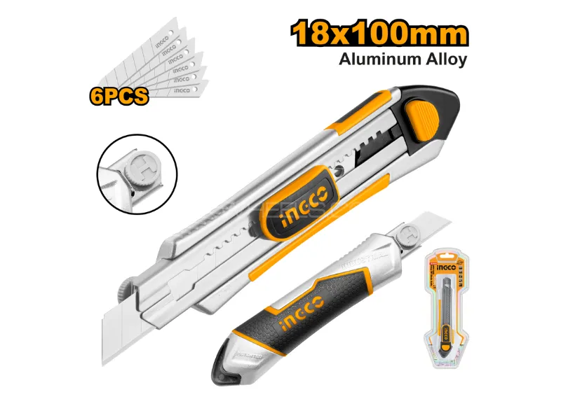Ingco Snap-Off Blade Knife HKNS1808 Image-1