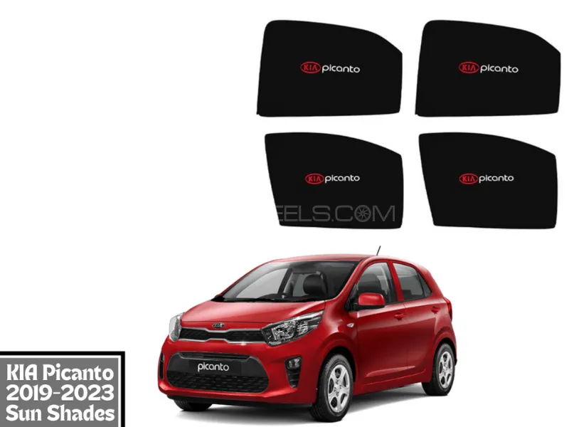 High Quality KIA Picanto 2019-2023 Car Window shades | Sun shades fabric | Car black sun shades Image-1