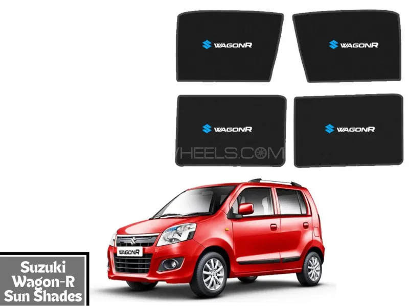 High Quality Suzuki Wagon-R Car Window shades | Sun shades fabric | Car black sun shades window Image-1