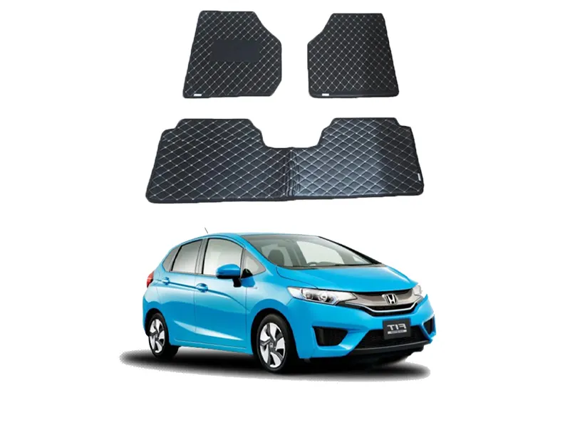 Honda FIT 7D Floor Mat ( Flat Style ) - Model 2013-2018 | Fully Customized 7D Floor Mat Image-1