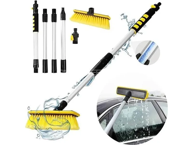 Telescopic Cleaning Brush - 12 feet - Car & Solar Panel Cleaning  Image-1