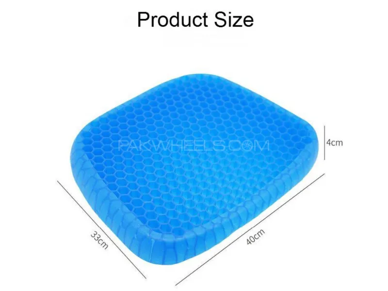 Premium Quality Gel Seat Cushion Double Thick Egg Gel Cushion | Pressure Relief Breathable Chair Pad Premium Quality Gel Seat Cushion Double Thick Egg Gel Cushion | Pressure Relief Breathable Chair Pad Image-4