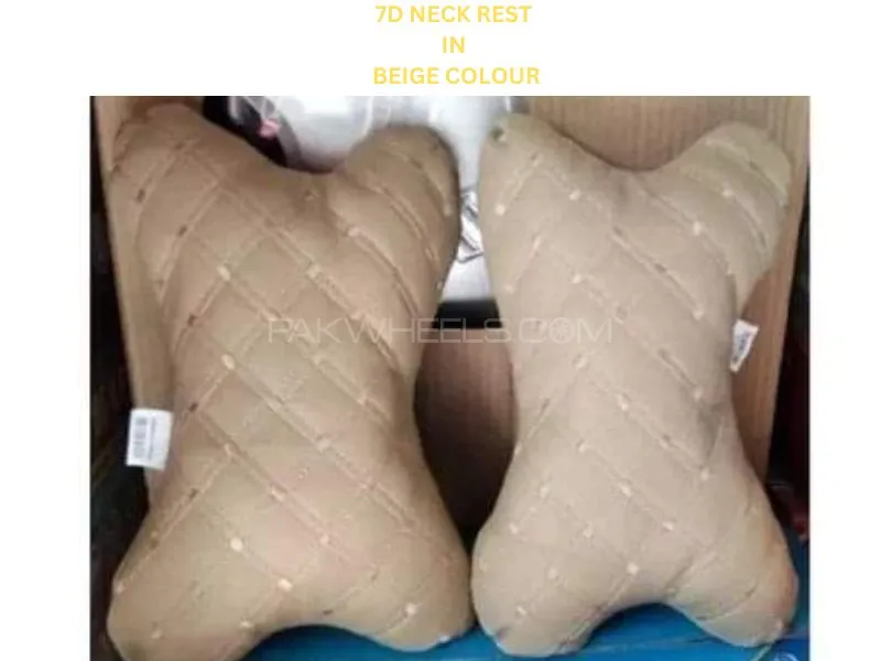Premium High Quality 7D Neck Rest In Beige Colour Premium High Quality 7D Neck Rest In Beige Colour Image-3