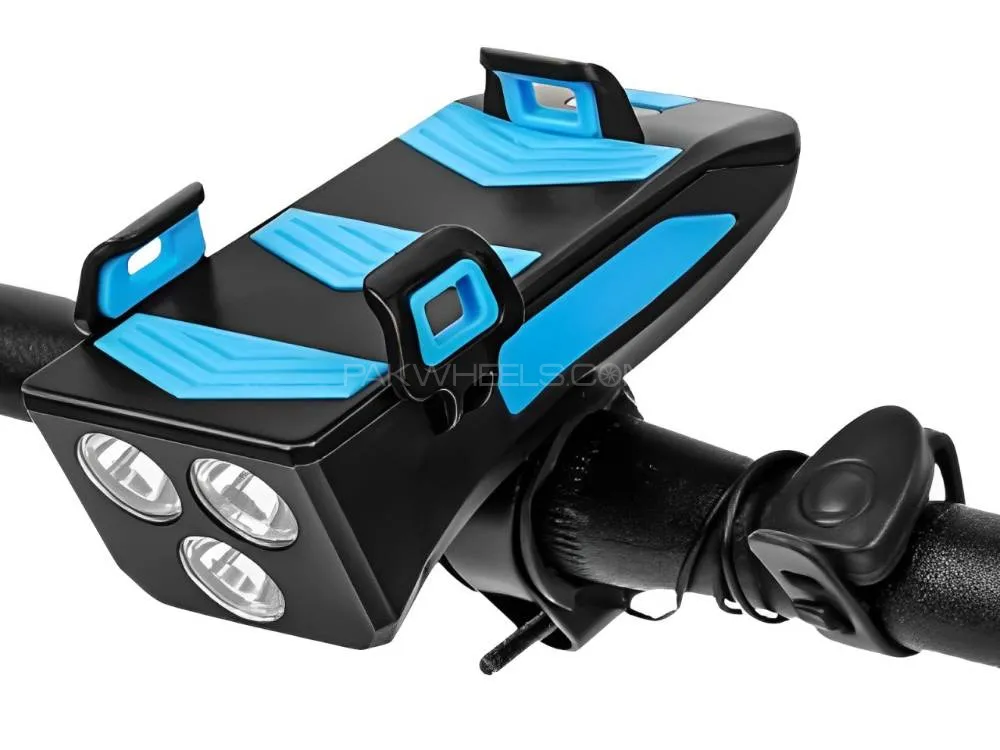 Rechargeable Phone Holder with Horn-Shaped Light Image-1