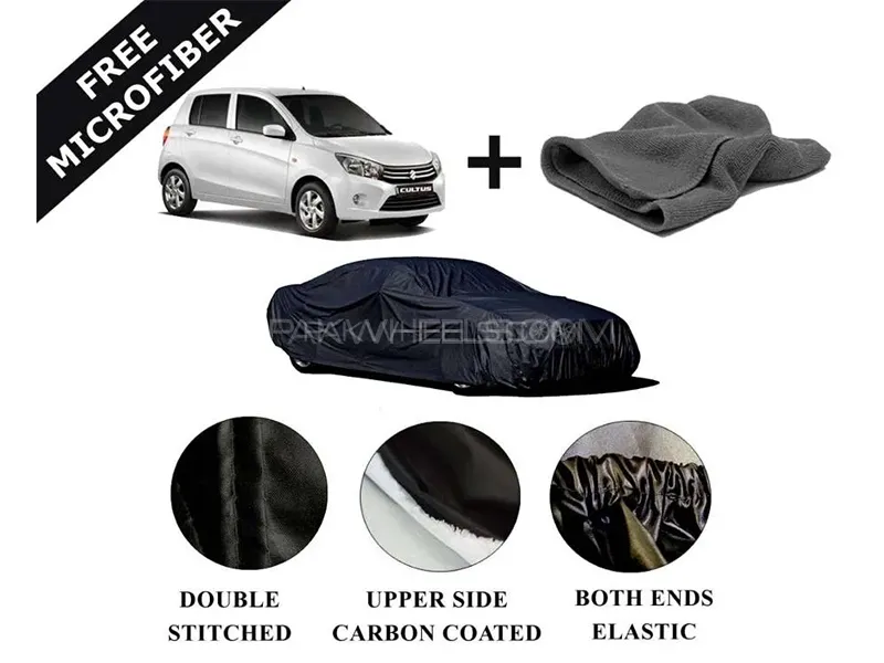 Suzuki Cultus 2017 - 2024 Carbon Coated Top Cover With Free Microfiber | Water Proof | Heat Proof Image-1