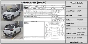 Toyota Raize 2021 for Sale