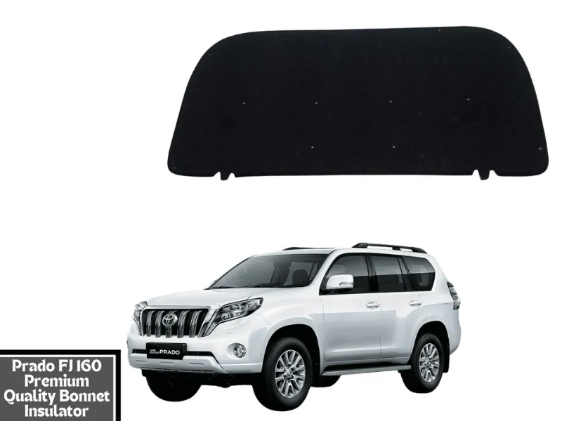 Premium Quality Double Sheet Bonnet Insulator with Clips for Toyota Prado FJ 160 | Toyota Prado FJ