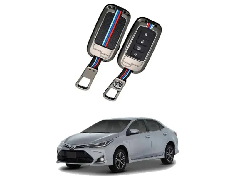 Metal Key Cover For Toyota Corolla Grande 2018 Image-1