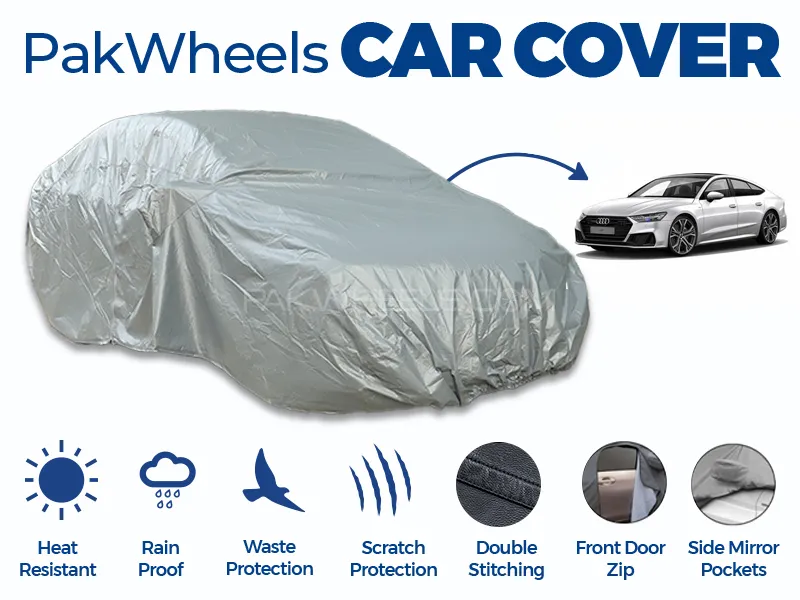 PakWheels Top Cover For Audi A7 Double Stitched PVC Cotton