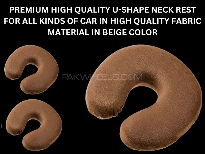 Premium High-Quality U-Shape Neck Rest – Beige (Pack of 1) Image-1
