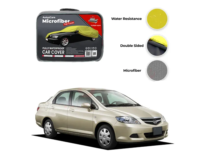 Honda City Microfiber Car Top Cover - Model 2006-2008 Image-1