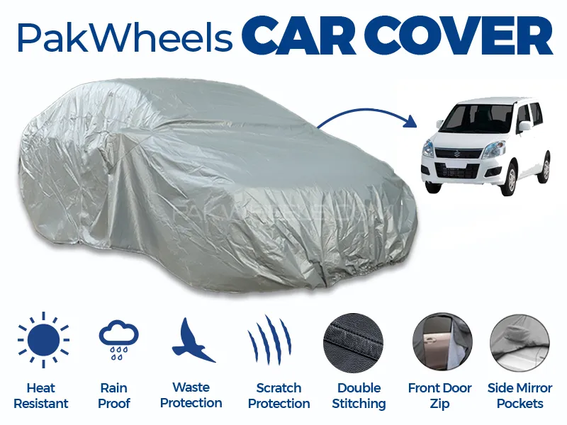 PakWheels Top Cover For WagonR Double Stitched PVC Cotton Image-1