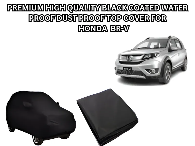 Premium High-Quality Black Coated Waterproof, Dustproof, Top Cover for Honda BR-V Image-1