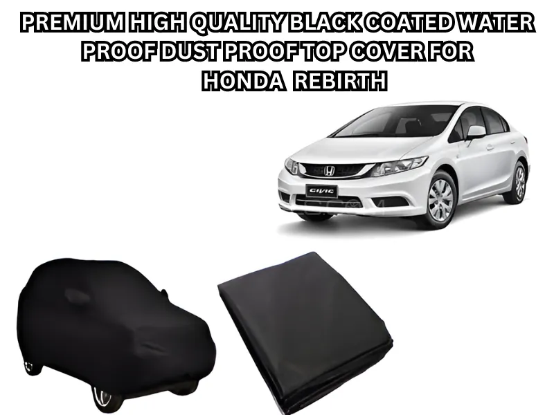 Premium High-Quality Black Coated Waterproof, Dustproof, Top Cover for Honda Rebirth Image-1