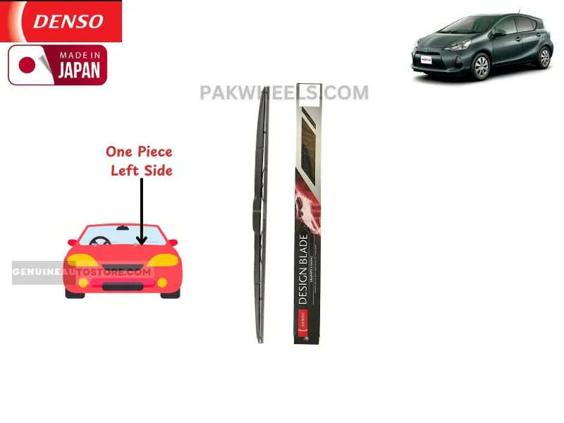 Toyota Aqua 2011-2014 Denso Wiper Blade - 2 Pcs Set - Made in Japan Image-1