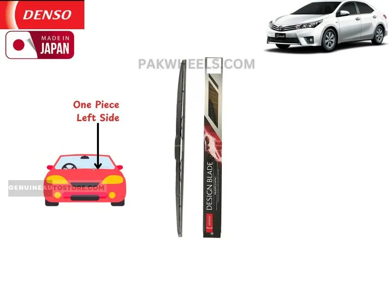 Toyota Corolla Grande 2014-2018 Denso Wiper Blade Left Side - Made in Japan Image-1