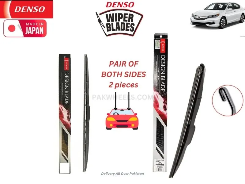 Honda Accord 2013-2019 Denso Wiper Blade Set - Made in Japan Image-1