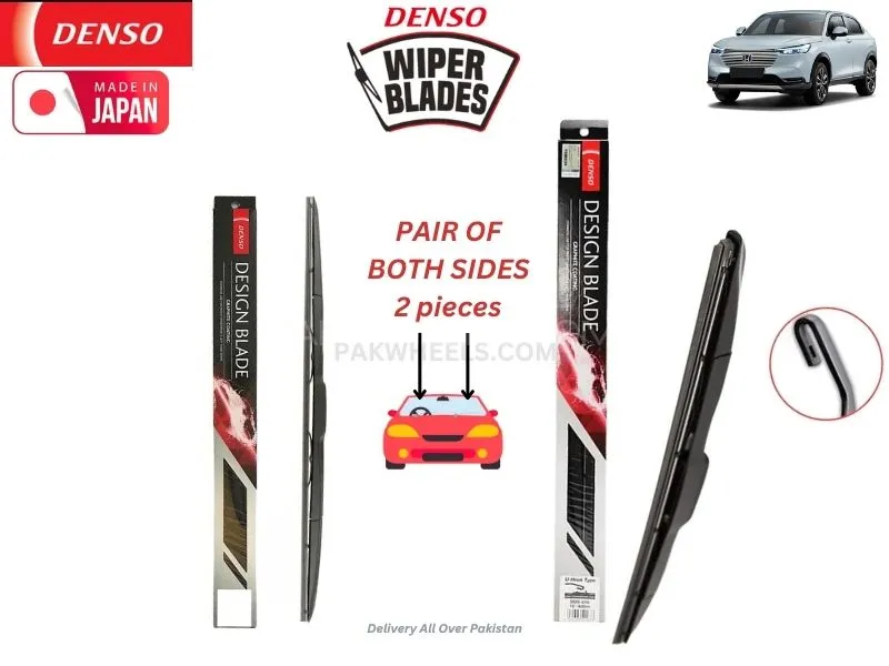 Honda Vezel Hybrid 2021-2024 Denso Wiper Blade Set - Made in Japan Image-1
