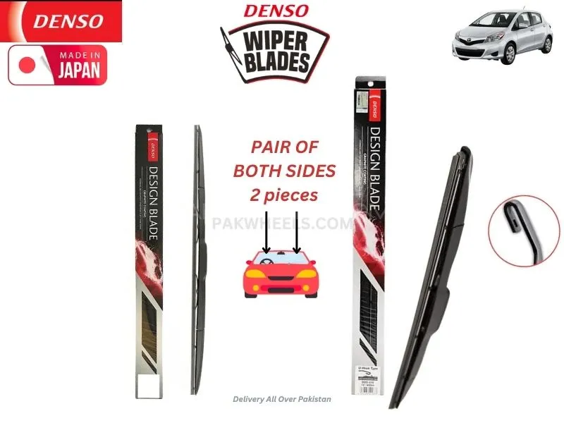 Toyota Vitz 2010-2014 Denso Wiper Blade Set - Made in Japan Image-1