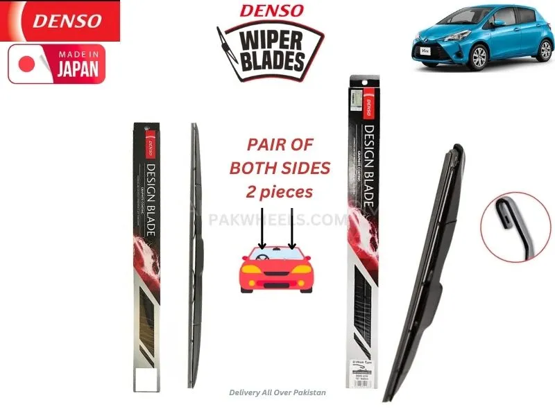 Toyota Vitz Hybrid 2017-2021 Denso Wiper Blade Set - Made in Japan Image-1