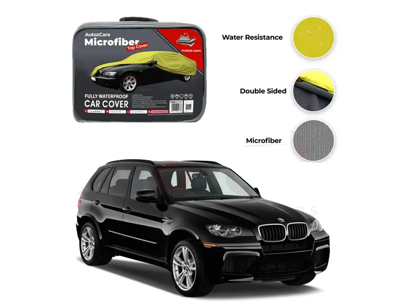 BMW X5 Model 2003-2010 Microfiber Car Top Cover Image-1