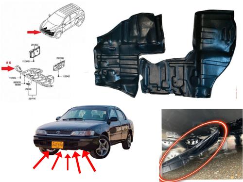 Toyota Corolla 1994-2002 Engine Shield | 2 Pcs Set  Toyota Corolla 1994-2002 Engine Shield | 2 Pcs Set