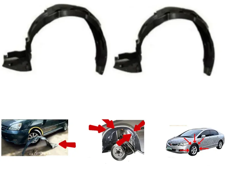 Honda Civic 2006-2012 Fender Shield | Both Side Fender Shield | 2 Pcs